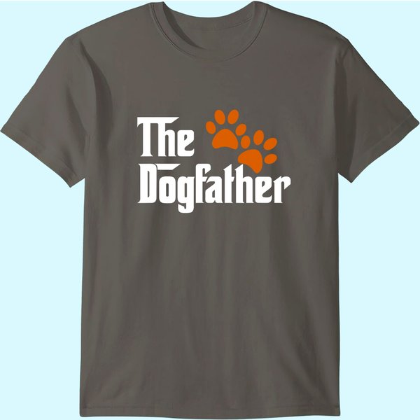 Cool Dog Dad Dog Father Shirt The Dogfather T-Shirt-image