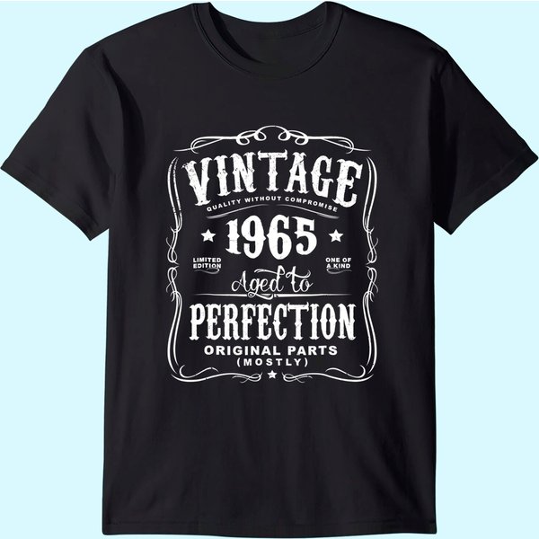 Vintage Made In 1965 T-Shirt 53Rd Birthday Gift-image