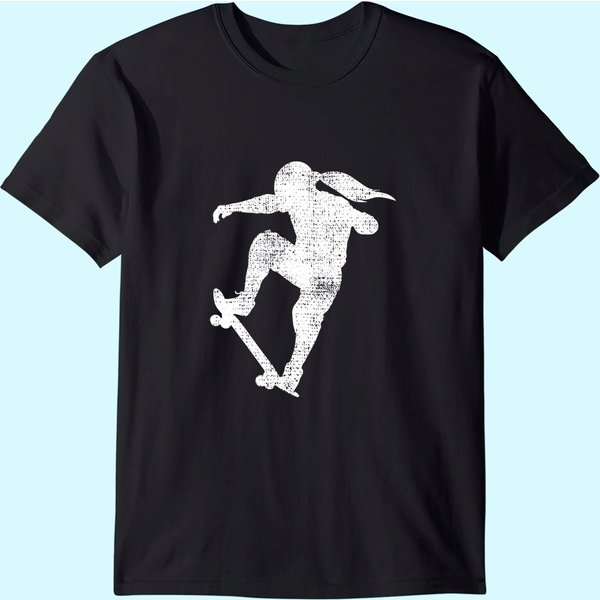 Skater Girl Skateboard Gift Skateboarder T-Shirt-image