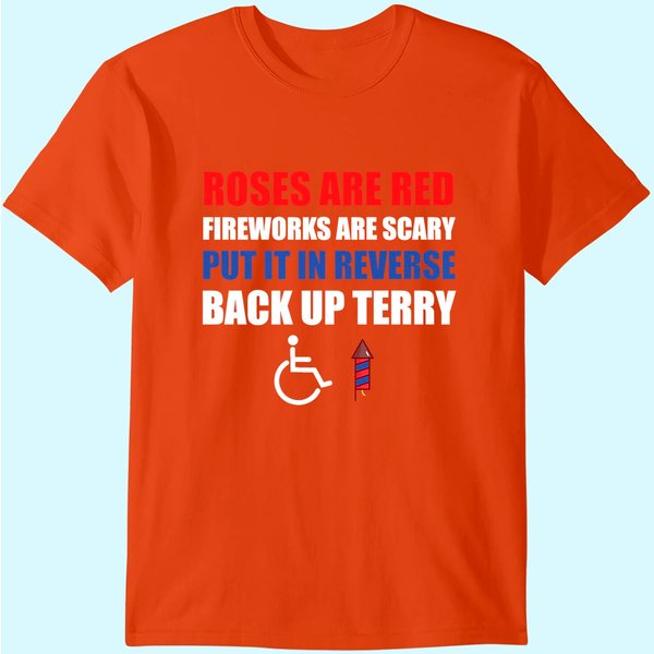 Put It In Reverse Back Up Terry Funny 4Th Of July Fireworks Premium T-Shirt-image
