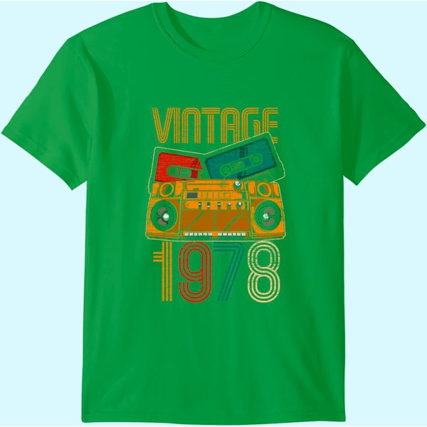 45Rd Birthday Years Old Vintage 1978 T Shirt-image