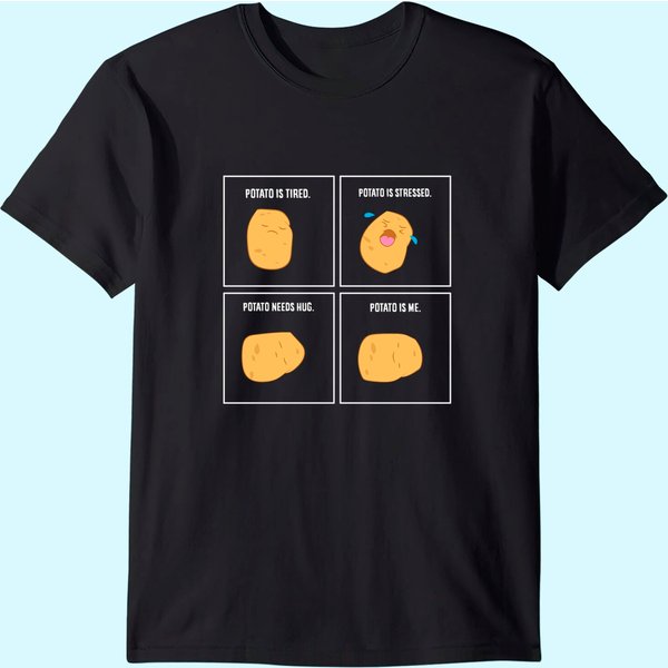 Potato Meme I'm A Potato Vegetarian Vegetable T-Shirt-image