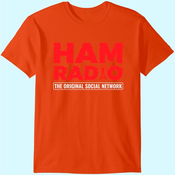 Ham Radio Original Social Network Antenna Ham Radio T-Shirt-image