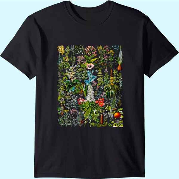 Vintage Flower Shirt, Flower Tshirt, Plant Tshirt, Gardening T-Shirt-image