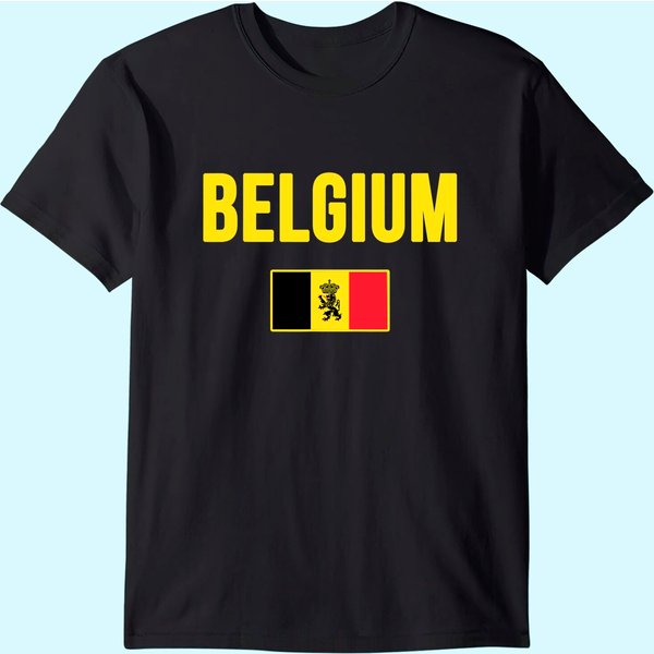 Belgium Flag Souvenir T Shirt-image