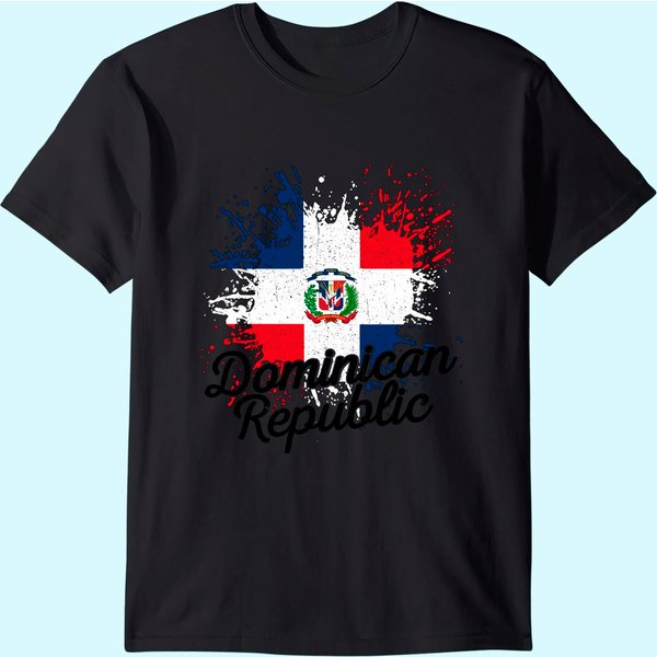 Dominican Republic Patriotic Flag Premium T-Shirt-image