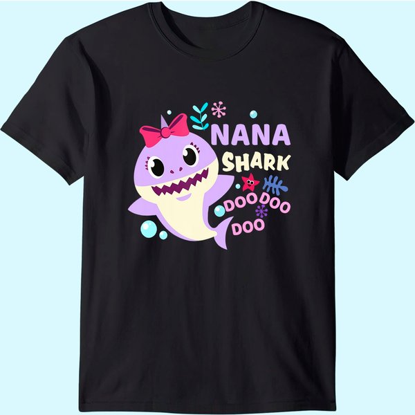 Nana Shark Doo Doo Shirt For Birthday Boy, Girl, Kids Gift T-Shirt-image