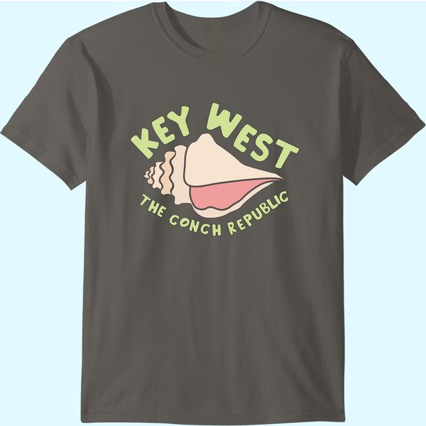 Key West Conch Florida Keys Gift Seceded Conch T-Shirt-image