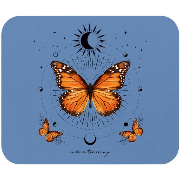 Monarch Butterfly Celestial Butterfly Sun Moon Phase Gift Mouse Pad-image