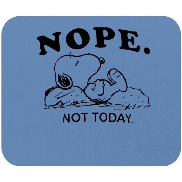 Snoopy Nope Not Today Mouse Pad-image