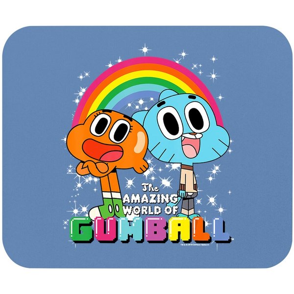 Cn The Amazing World Of Gumball & Darwin Rainbow Portrait Mouse Pad-image