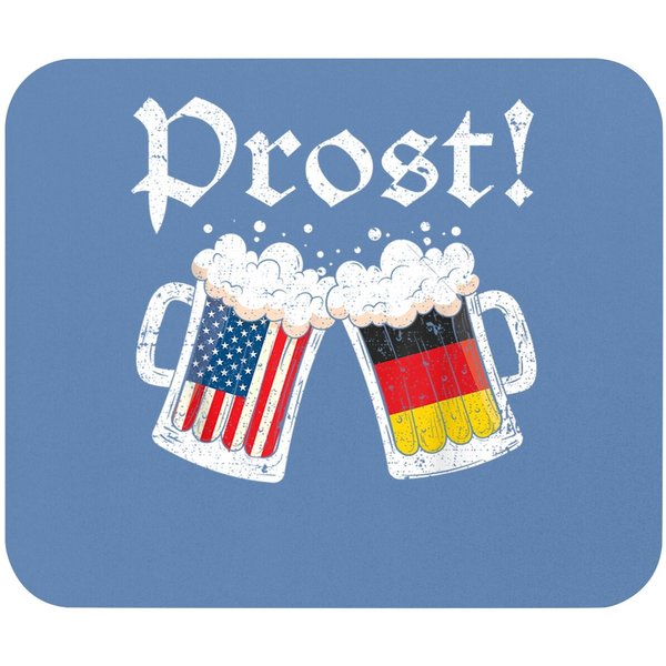 Oktoberfest 2021 American German Flag Beer Prost Mouse Pad-image