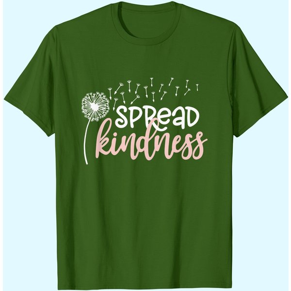 Spread Kindness Shirt Women Funny Dandelion Graphic Casual Life Shirts Tees Cute Kind Inspirational Tshirt With Saying-image