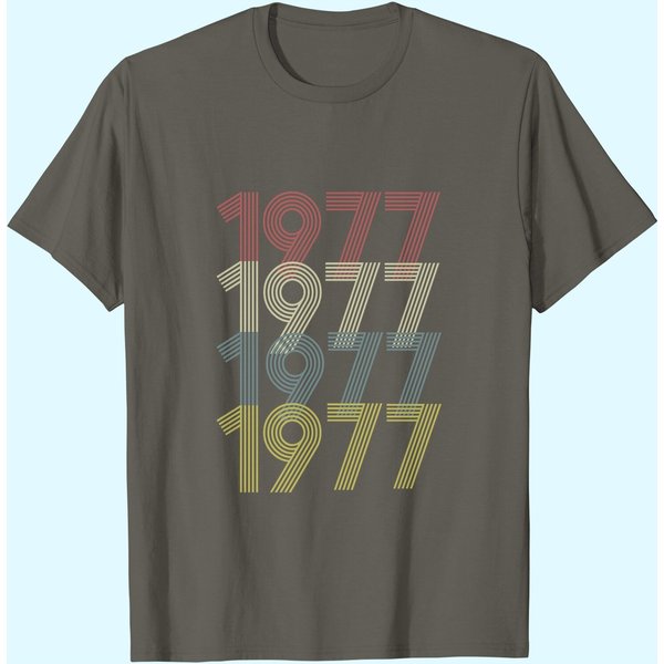 44 Year Old Birthday Gift Tee 1977 Birthday Shirt Vintage T Shirt-image