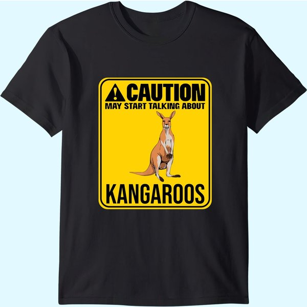 May Start Talking About Kangaroos Roo Wallaby T-Shirt-image