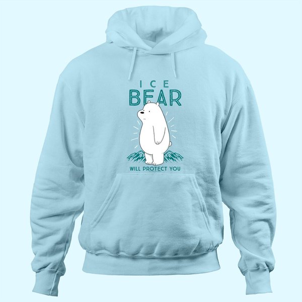 Cn We Bare Bears Ice Bear Will Protect You Hoodie-image