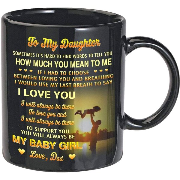 Coffee Mug For Daughter, My Baby Girl, I Love You, Cup For Daughter, Daughter Mug Set, Mother Day Gift