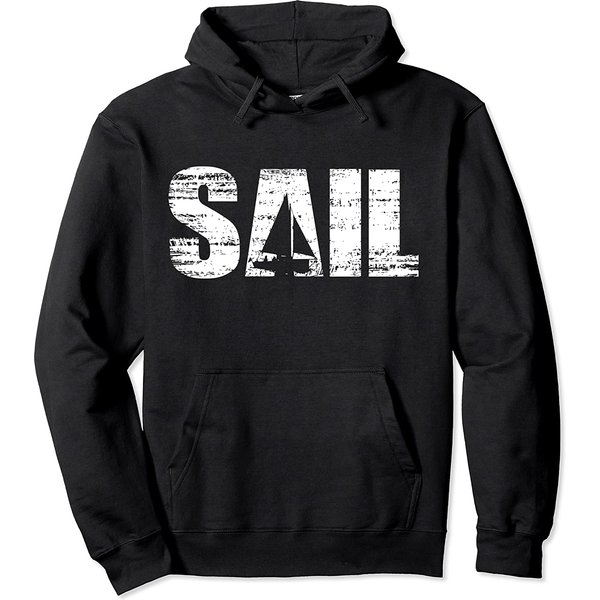 Distressed Look Sailing Gift For Sailors & Skippers Hoodie-image