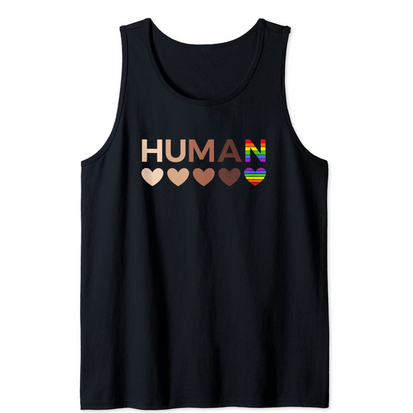 All-Inclusive Hearts For Blm Racial Justice & Human Equality Tank Top-image