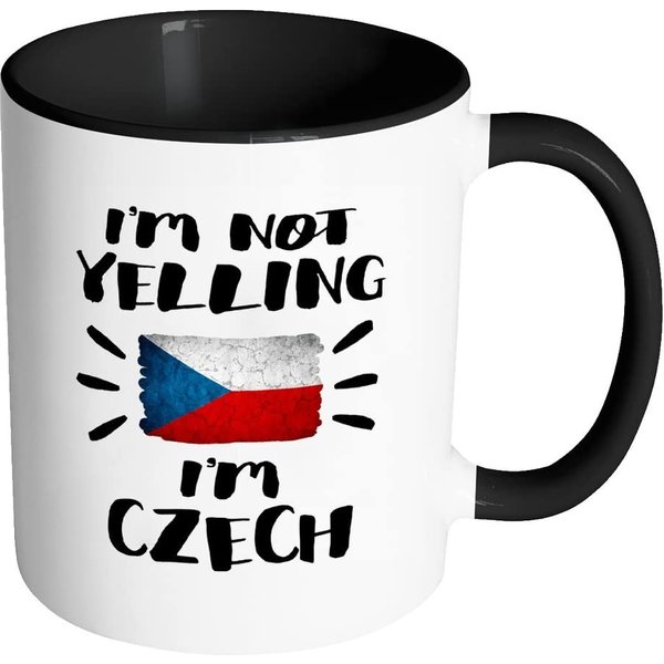 I'm Not Yelling I'm Czech Flag Coffee Mug-image