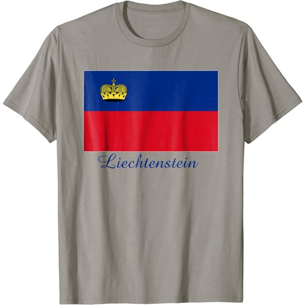 Souvenir Liechtenstein Flag T Shirt-image