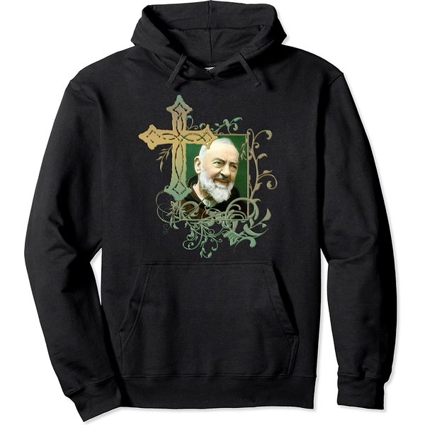 St Padre Pio Prayer Cross Catholics Holy Saints Pullover Hoodie-image