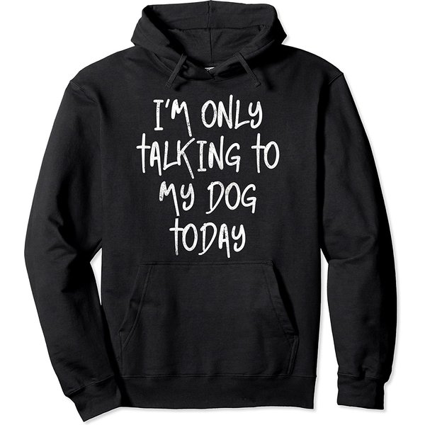 I'm Only Talking To My Dog Today Dog Lover Gift Pullover Hoodie-image