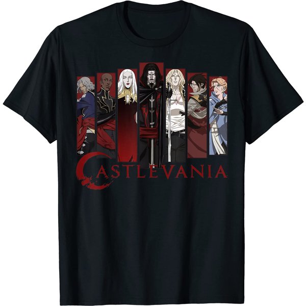 Castlevania Character Panels T-Shirt-image