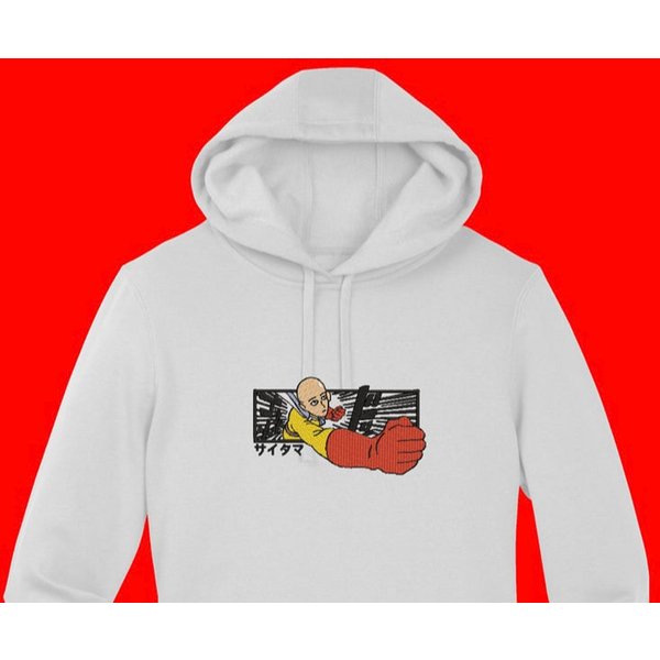 Anime Embroidered Hoodie