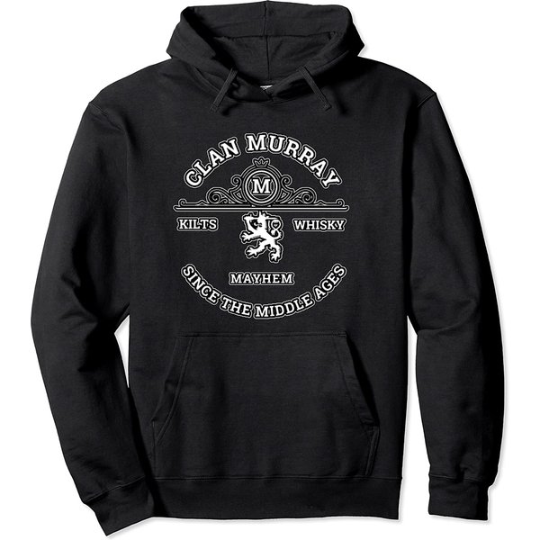 Clan Murray Scottish Kilt Highland Games Pullover Hoodie-image