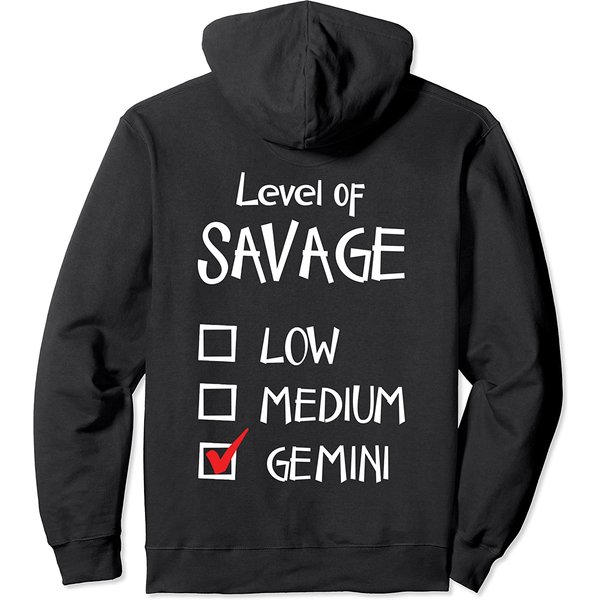 Zodiac Horoscope Gemini Level Pullover Hoodie-image
