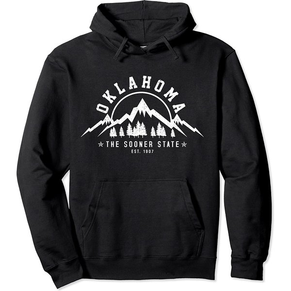 Oklahoma The Sooner State Est. 1907 Vintage Pullover Hoodie-image