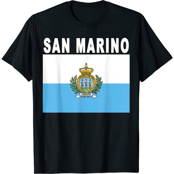 San Marino National Flag T Shirt-image