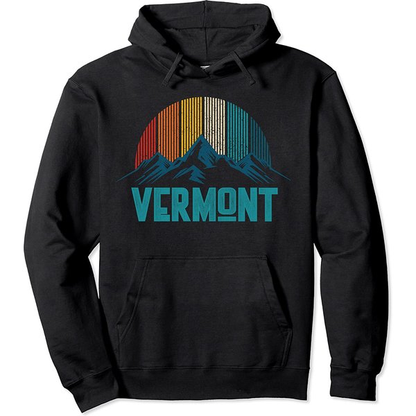 Vermont Vintage Mountains Nature Hiking Pullover Hoodie-image