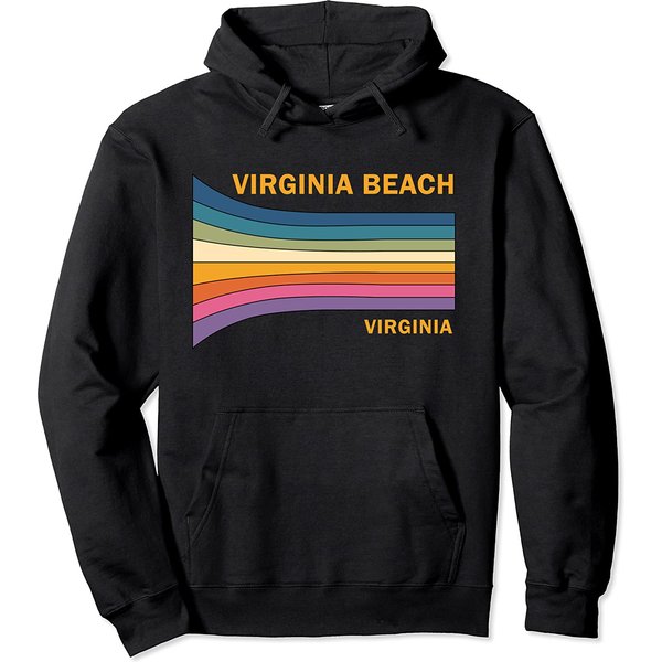 Vintage 70S Virginia Beach Pullover Hoodie-image