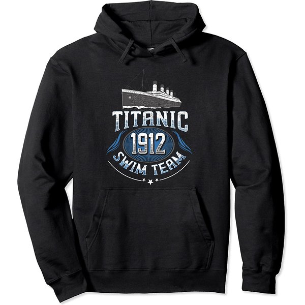 Funny Swimming Titanic 1912 Cruise Swim Tea Pullover Hoodie