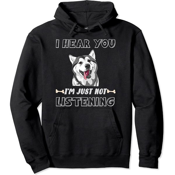 Funny Dog Owner Stubborn Husky Pullover Hoodie-image