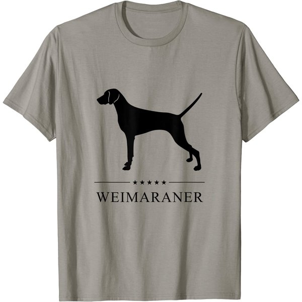 Weimaraner Black Silhouette T Shirt-image
