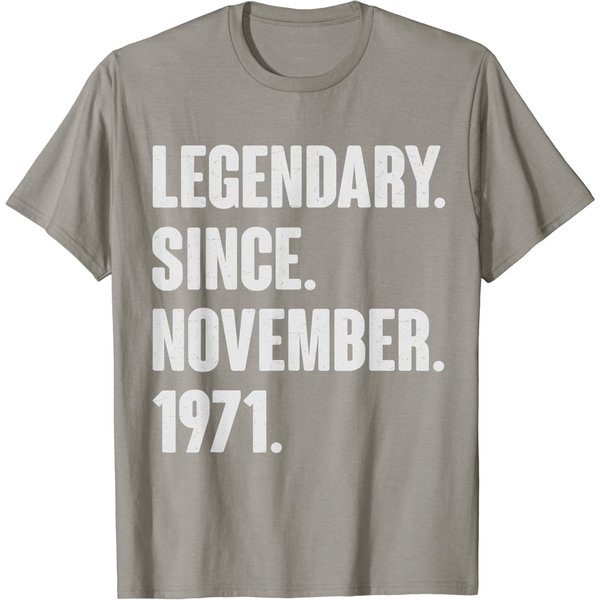 Legendary Since November 1971 - Birthday Gift 50 Year Old T Shirt-image
