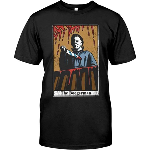 Halloween Michael Myers Theboogeyman Tarot Card Carpenter Horror T Shirt-image