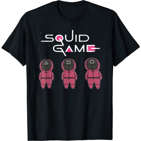 Chibi Squid Korean Game Tee Drama K-Drama Horror Movies T-Shirt-image