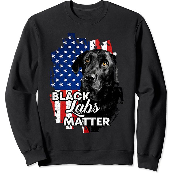 Black Labs Matter Labrador Retriever Sweatshirt-image