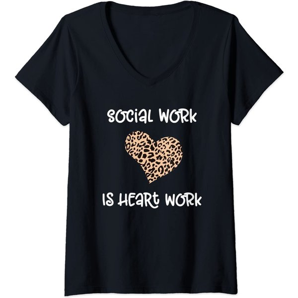Social Work Is Heart Work T-Shirt-image