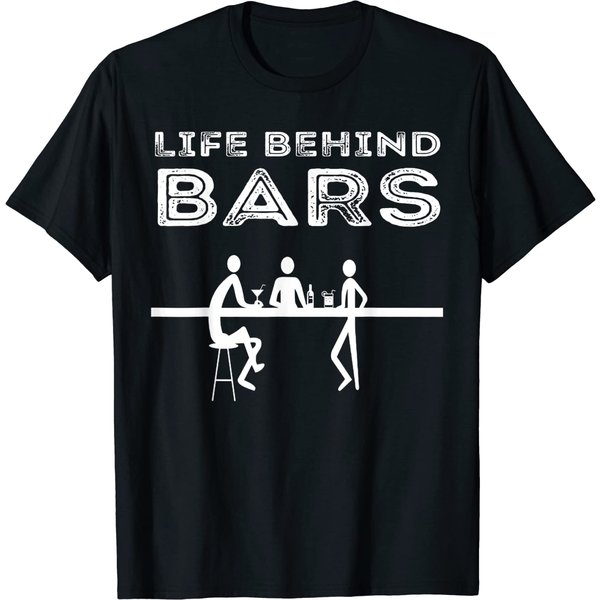 Life Behind Bars Bartender T-Shirt-image