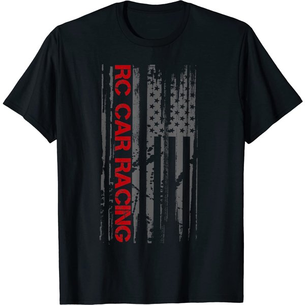 Rc Racing American Flag Remote Radio Controlled Rc Car T-Shirt-image