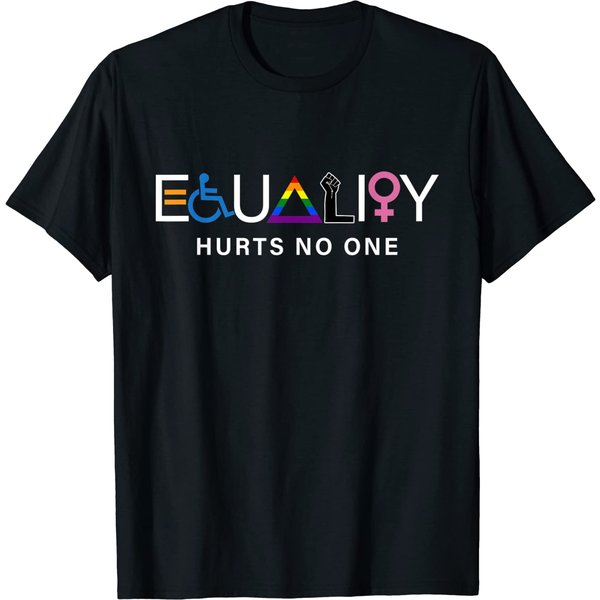 Equality Hurts No One Lgbt Equality Gay Pride Human Rights T-Shirt-image