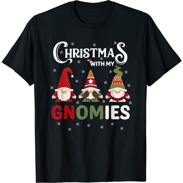 Christmas With My Gnomies Gnome Family Christmas T-Shirt-image