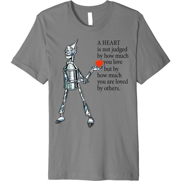 Tin Man Heart Wisdom Cute Wizard Of Oz T-Shirt-image