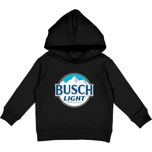 Busch Light Heather Round Logo Kids Pullover Hoodie