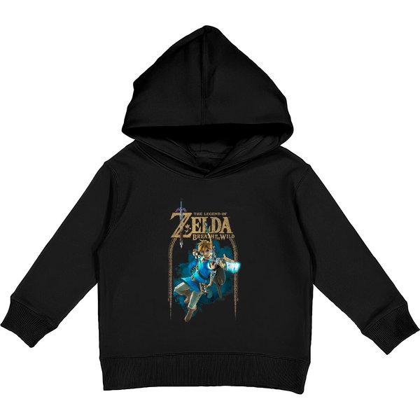 Zelda Breath Of The Wild Link Arch Kids Pullover Hoodie-image